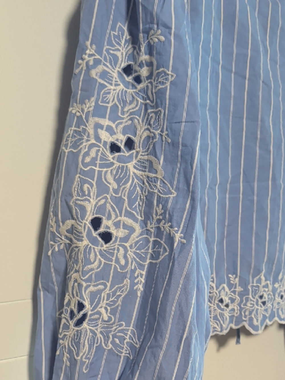 Future Collective Striped Tie-Front Blouse - Picture 4 of 5